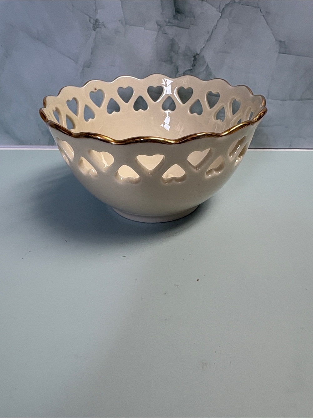 Lenox Vintage Pierced Heart Bowl